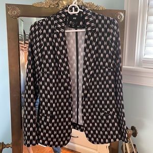 H&M optical illusion lightweight blazer
